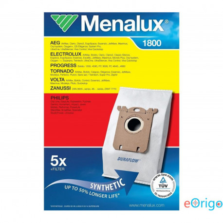 Menalux 1800 szintetikus porzsák 5db Menalux 1800 szintetikus porzsák 5db