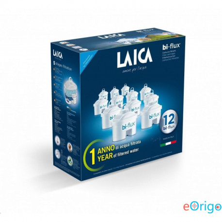 Laica Bi-Flux univerzális vízszűrőbetét 12db /F12MES0/ - 1 évre elegendő szűrőbetét csomag!
