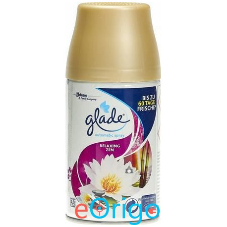 Glade ˝Automatic Spray˝ Relaxing zen illatosító készülék utántöltő 269ml Glade ˝Automatic Spray˝ Relaxing zen illatosító készülék utántöltő 269ml