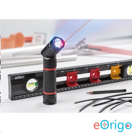 WIHA multifunkciós LED elemlámpa, UV és LÉZER mágneses és rögzíthető (41286)