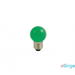 LightMe LED fényforrás kisgömb forma E27 1W zöld (LM85252)